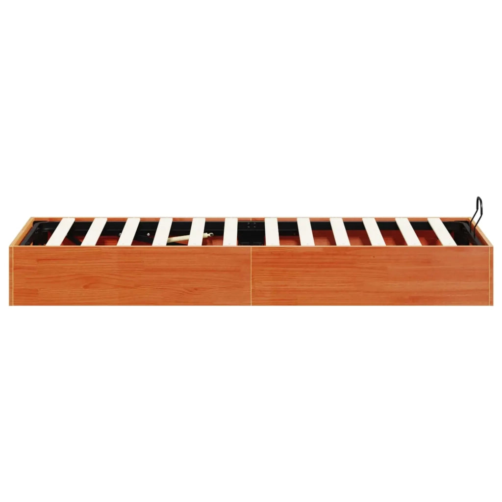 Telaio del Letto Ottomano con Ripostiglio Marrone Cera 3418773