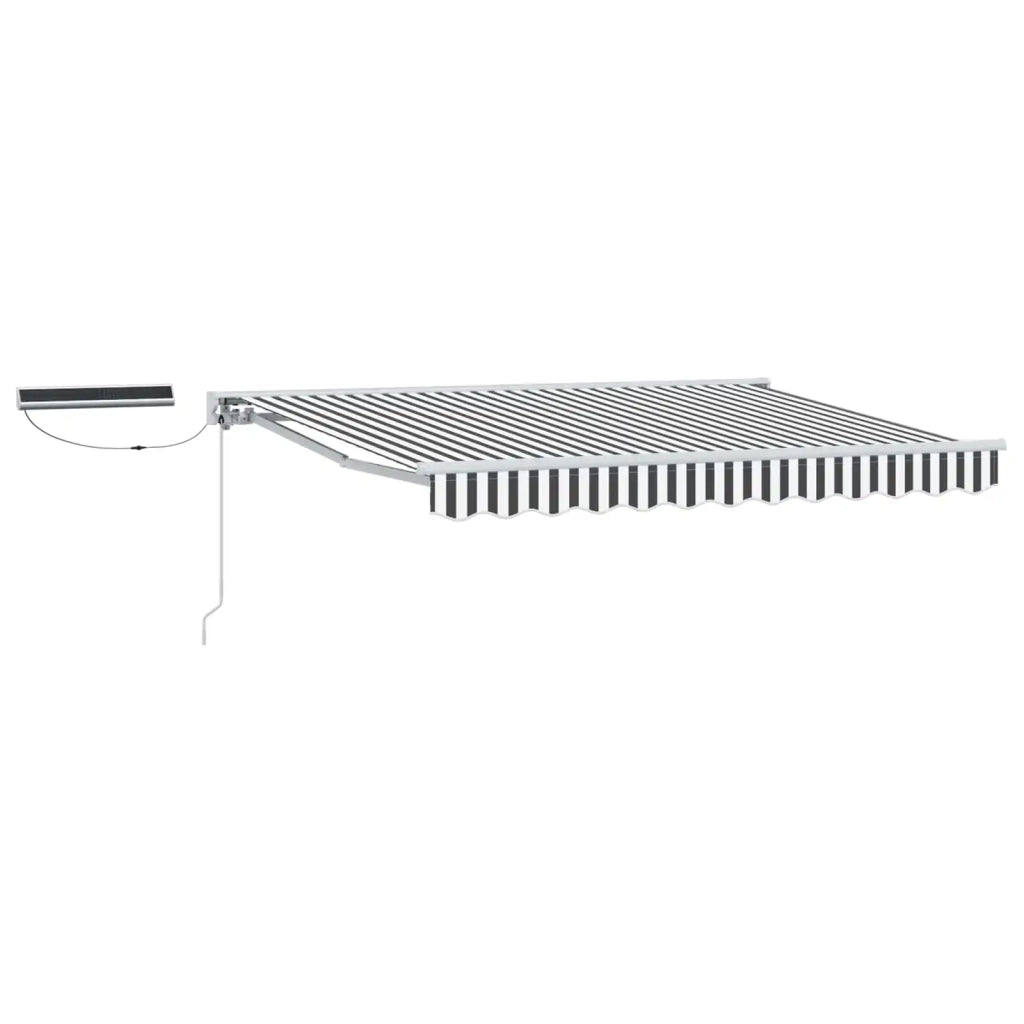 Tettuccio Elettrico Retrattile Antracite e Bianco 3 x 2,5 m