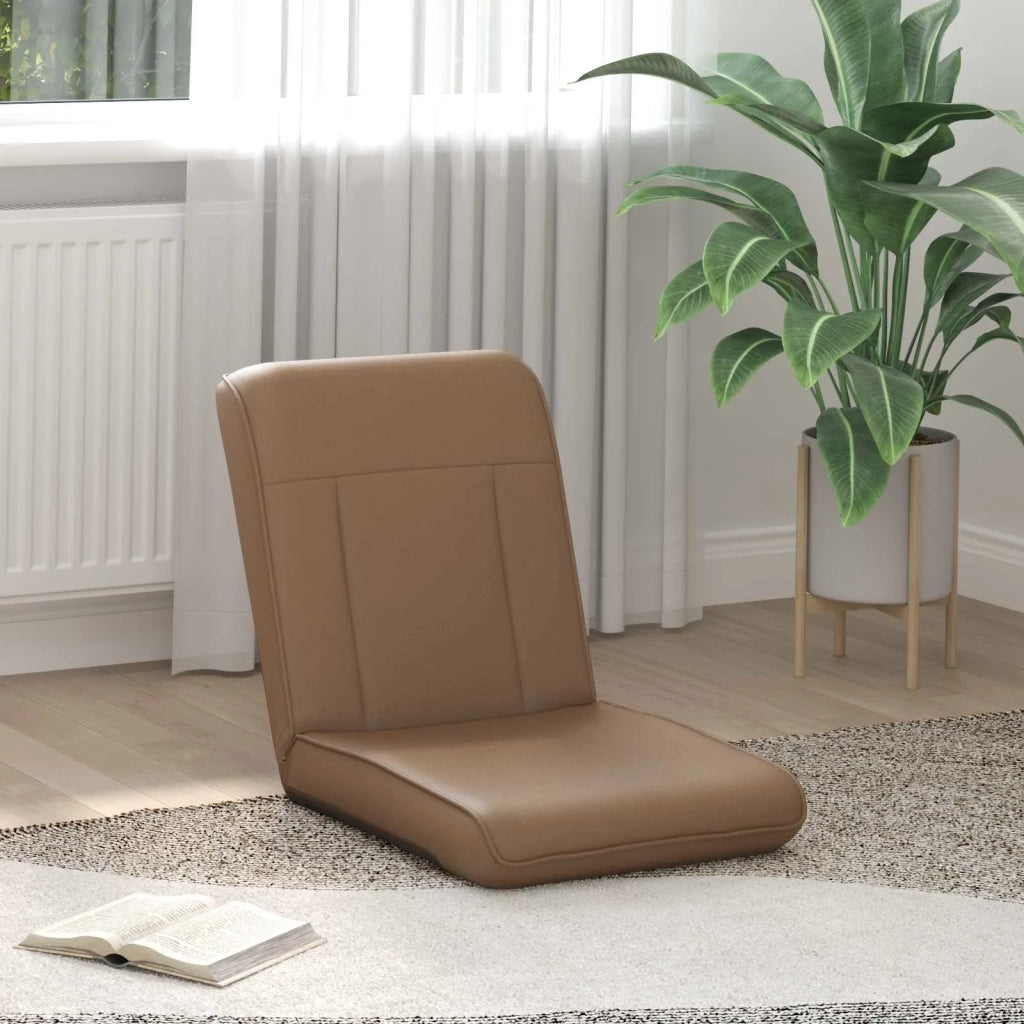 Sedia da Pavimento Cappuccino 50 x 73 x 60 cm Pelle Sintetica 42028162