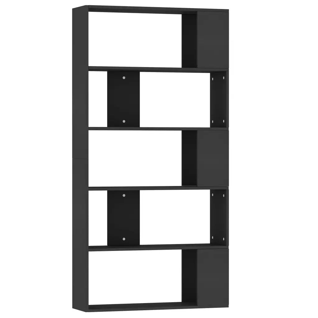 Libreria/Divisorio Nero 80x24x159 cm in Legno Ingegnerizzato 800100