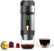 Caffettiera portatile - capsule - polvere - viaggi - 72w - ABS PA/GF - 120ml - nero