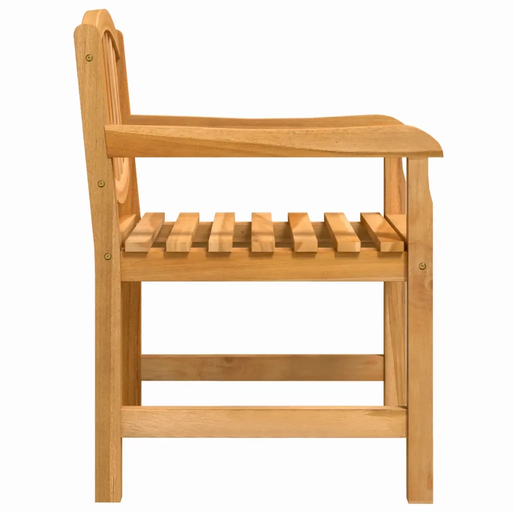 Sedie da Giardino 2 pz | Sedie da Esterno 58x59x88 cm in Legno Massello di Teak