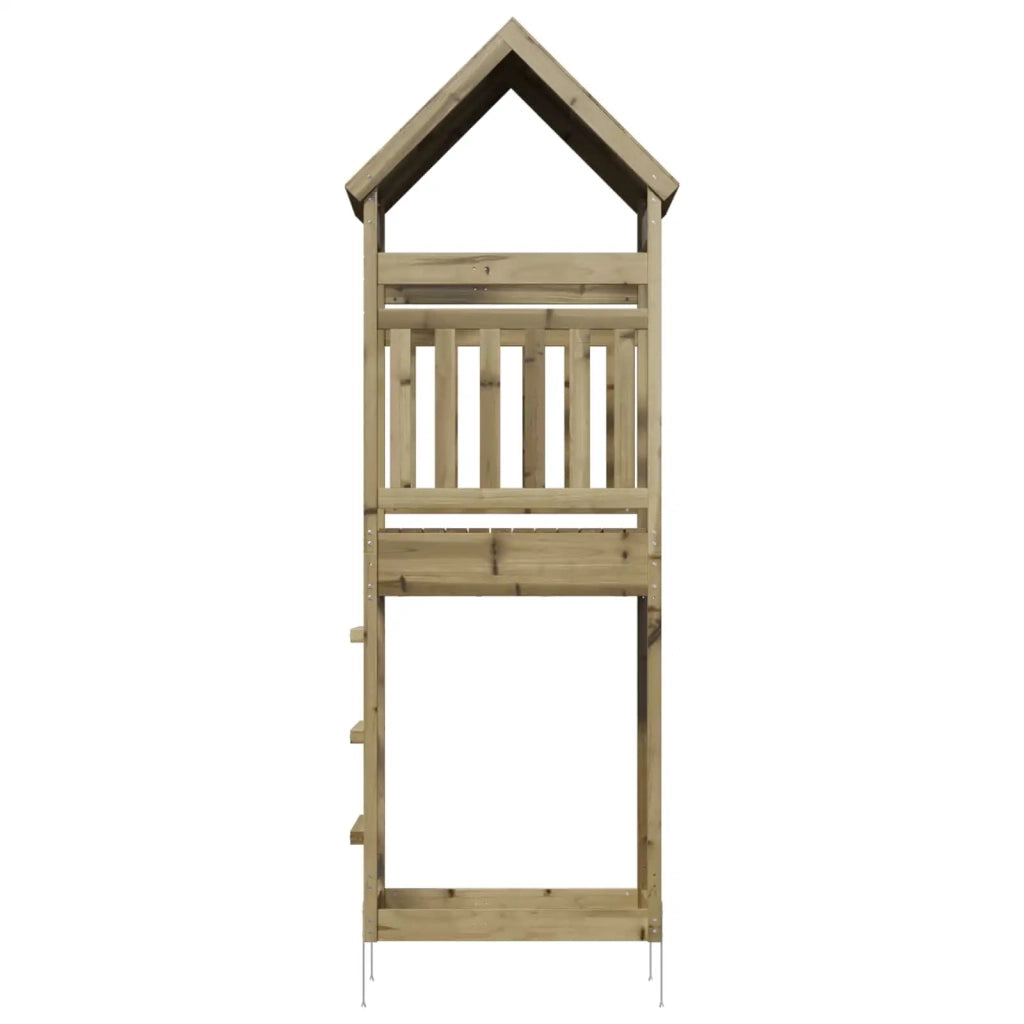 Torre da Gioco per Esterni Naturale Pino impregnato solido 826531