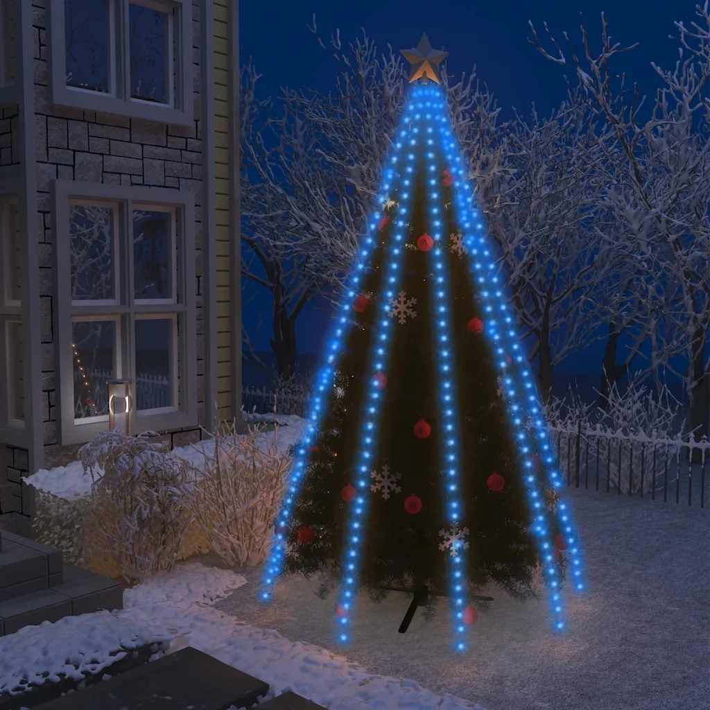 Rete di Luce per Albero di Natale 400 LED Blu 400 cm CFW1665783