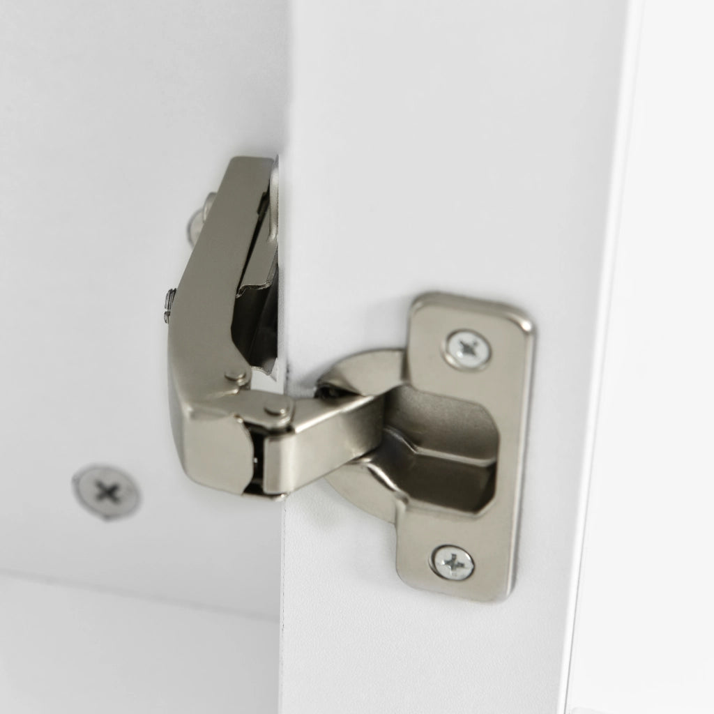 Vetrina 143x45.5x170 cm con illuminazione LED MDF bianco