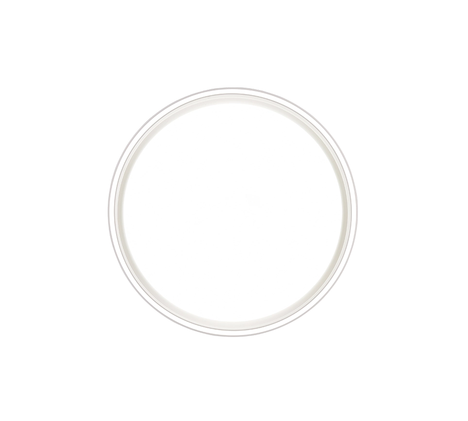 Plafoniera LED, plastica, bianco opaco, 40x7,5x40 cm, Felis
