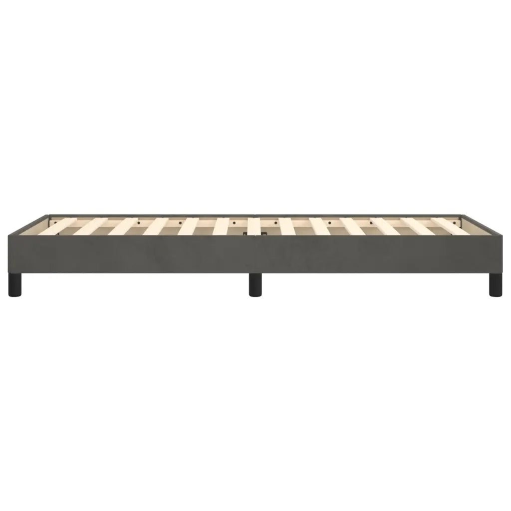 Giroletto senza Materasso Grigio Scuro 90x190 cm Velluto 346947