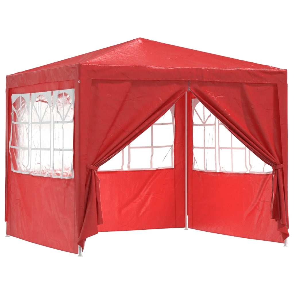 Tenda Party Rosso 250 x 250 x 240 cm PE e Acciaio