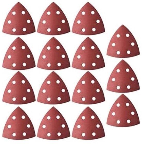 Set di abrasivi a forma di cubo - 6 fori - 15 pezzi - Ossidiana di alluminio - 90 x 90 x 90 mm