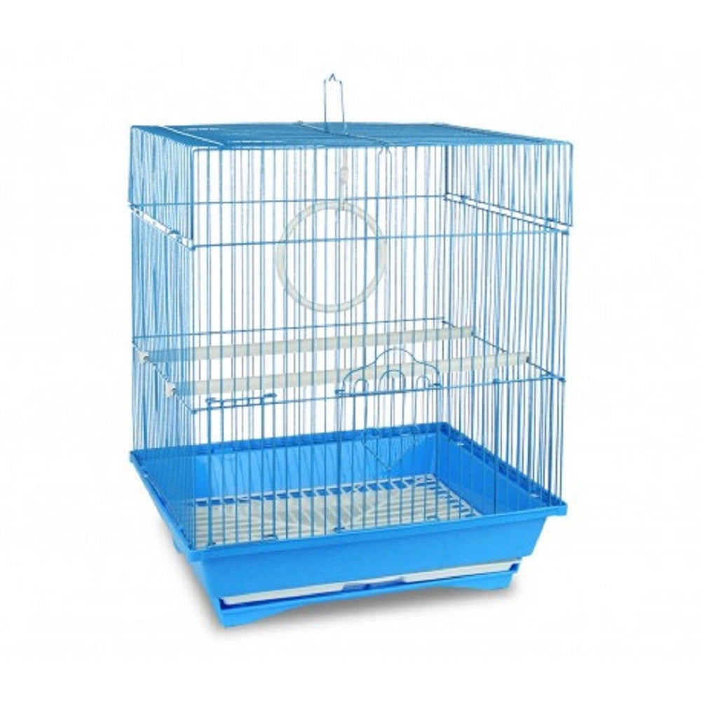 Trade Shop - Gabbia Uccelli Di Piccole Dimensioni Kandy 49,5 X 34 X 27,5 Cm Due Mangiatoie -