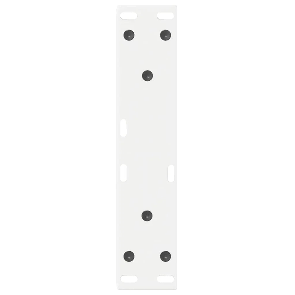 Set di 2 gambe regolabili per tavolino da caffè 28 x 43 cm design moderno ed elegante in acciaio bianco 02_0056983