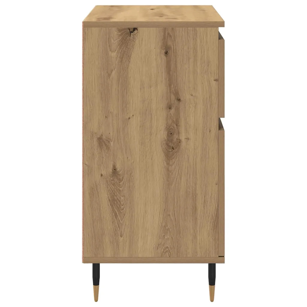Credenza con Cassetto-Buffet-Armadio da cucina Rovere artigianale 60 x 35 x 70 cm 363484