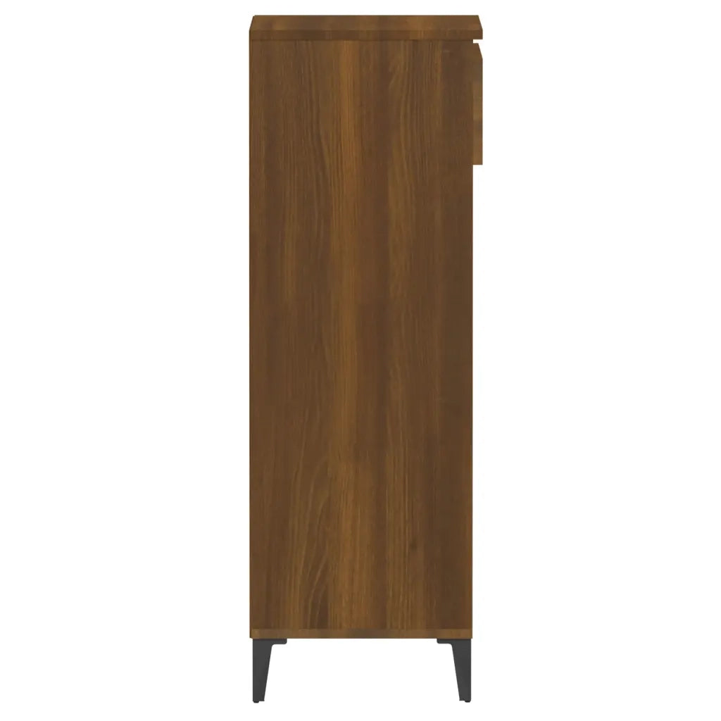 Scarpiera | Mobile per scarpe Rovere Marrone 40x36x105 cm in Legno Multistrato