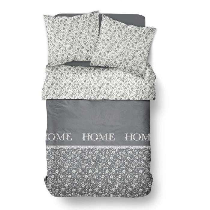 Copripiumino - TODAY - CHARME - Chambray - Grigio scuro Capucine - 260 x 240 cm