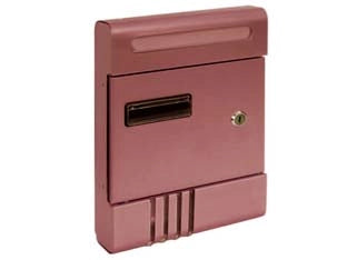 CASSETTA POSTA IN ALLUMINIO PER ESTERNI MARRONE ANODIZZATO  cm.20,4x7x29h. in alluminio anodizzato marrone    QUALITY