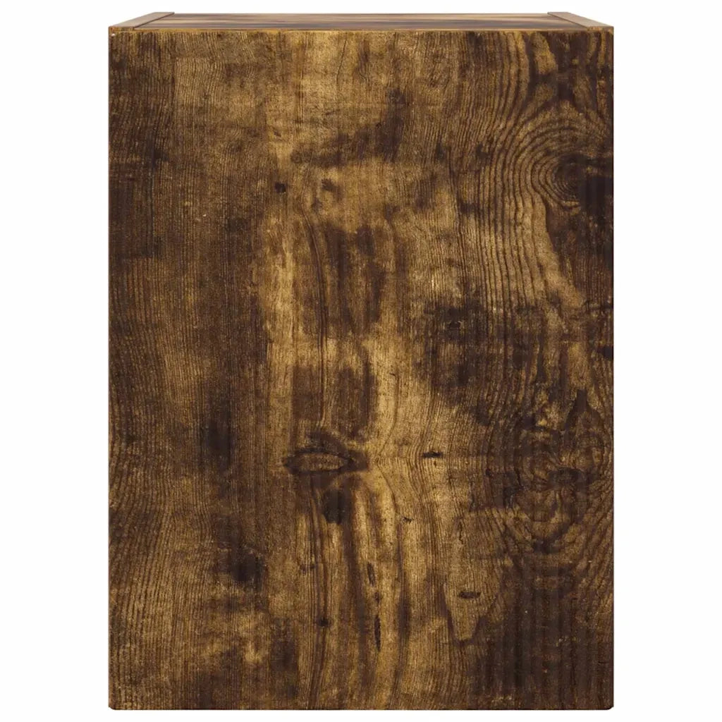 Mobile TV da parete 2 pz-Set di 2 Mobile TV a Muro-Credenza TV Rovere fum¨¦ 30 x 31 x 40 cm