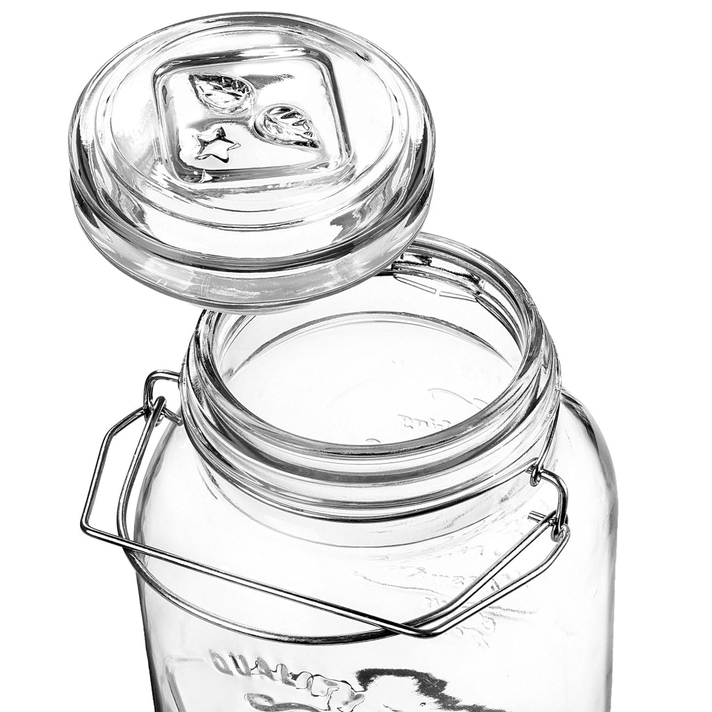 Barattolo KADAX con rubinetto da 4 litri su supporto per limonata, bevande, succhi di frutta, dispenser d'acqua