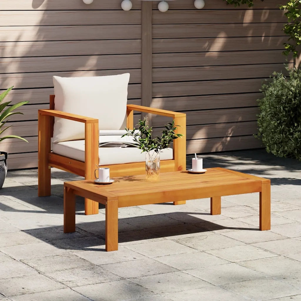 Sedia da Giardino con Cuscini in Legno Massello di Acacia CFW4192812