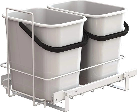 Cassetti da Cucina Esterni 2 Emmeti 11,5 Litri - Bianco