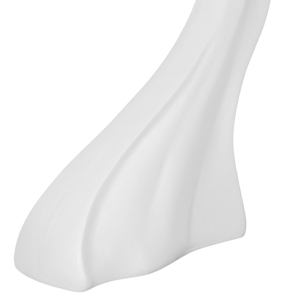 Mobile da ingresso in legno bianco e metallo 98x26x85h cm