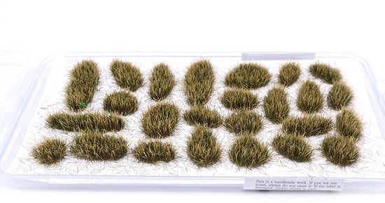 Grass statica 32 pezzi - Autoadesiva - 6 mm Alto - Erba sintetica - Modellazione - Guerra di modelli - Stile realistico - Erba per modelli