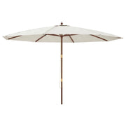 Ombrellone da giardino con palo in legno 400 x 273 cm colore sabbia 02_0008356