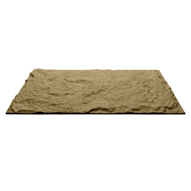 Pannello decorativo effetto roccia pietra 3D set 10 pz 7,2 mt2 rivestimento murale in PU 120 x 60 x 3 Tufo