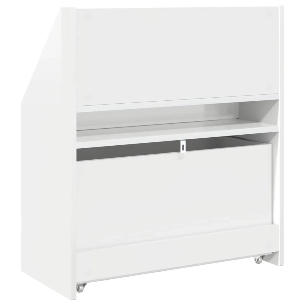 Libreria per Bambini Bianco Lucido 60 x 29,5 x 69 cm