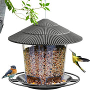 Casa Alimentatore Resistente al Tempo - Casa alimentatore con tetto per appendere, casa alimentatore per uccelli selvatici in giardino e balcone