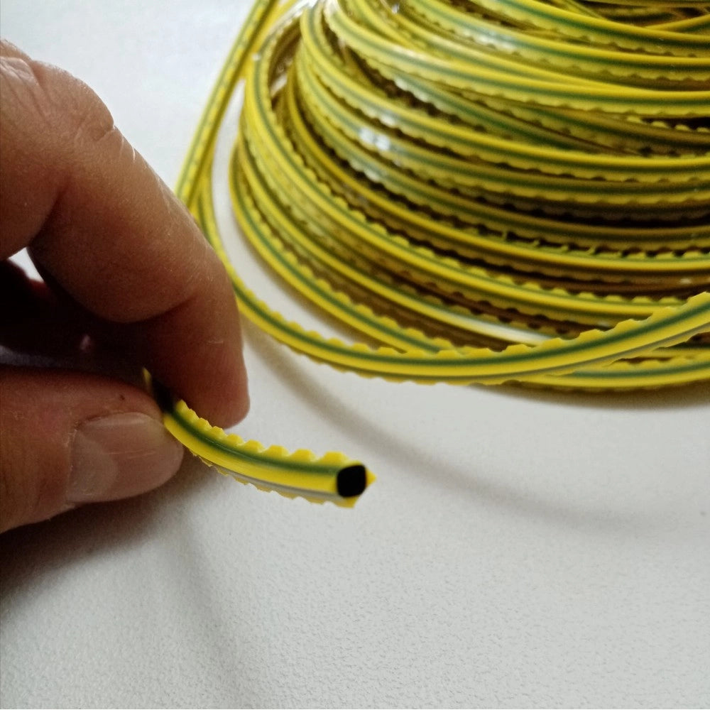 Saw cut filo decespugliatore quadro seghettato in nylon da 4,0mm rotolo da 32mt