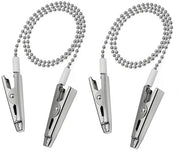 Clip per serviette in acciaio inossidabile - 2 pezzi - 30 cm - Clip per serviette per uso dentale - Orecchino per asciugamano - Accessori confortevoli - Clip per serviette con maniglia