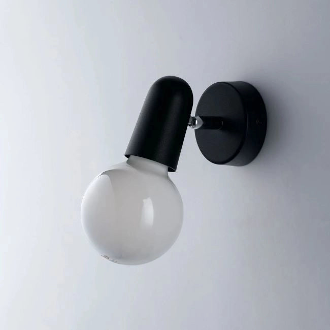 APPLIQUE DA PARETE ORIENTABILE NERA 1 LUCE PUNTO FAN EUROPE