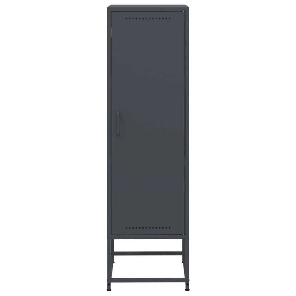 Buffet credenza cassettiera armadio mobile contenitore organizer cucina soggiorno salotto alto 36 x 39 x 123 cm acciaio antracite 02_0032201