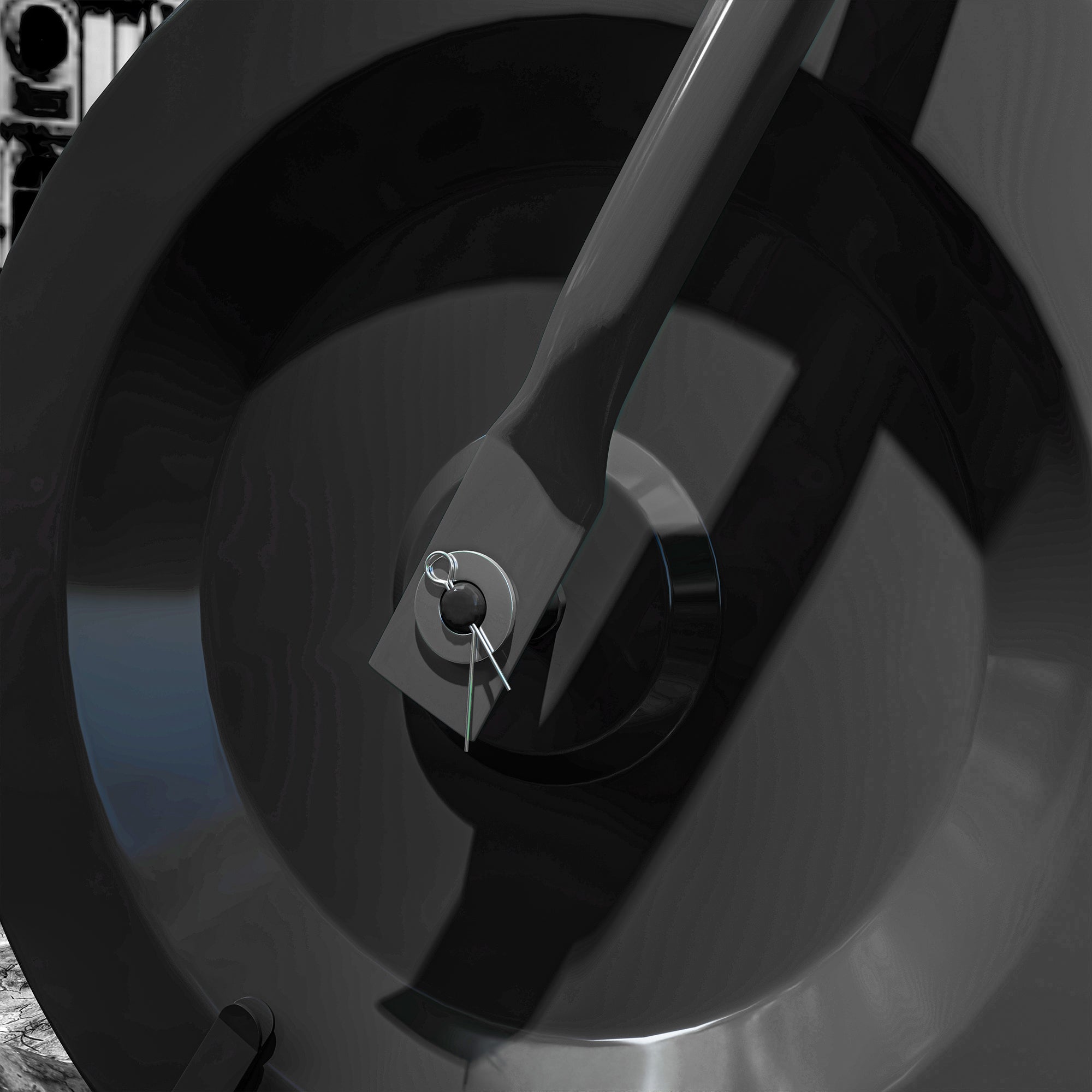 Carrello Spandiconcime da 75L 70x40x112 cm con Manico Regolabile a T in Metallo Nero