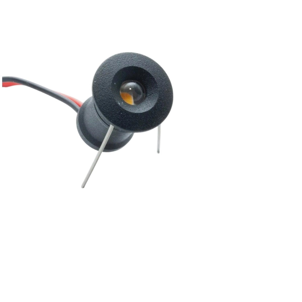 Mini faretto LED Nero da incasso 1W 12V IP65 punto luce Naturale 4000K cielo stellato per bagno doccia esterno segnapasso scale vetrine mobili camper