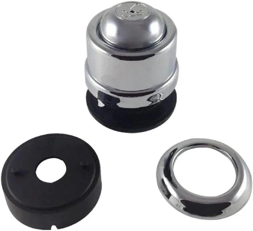 Pulsante di scarico completo per cassetta Unibox comando pneumatico finitura cromata 5.91 Its Todini