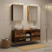 Set di Armadi da Bagno 5 pcs Legno antico 50 x 14,5 x 70 cm 3406677