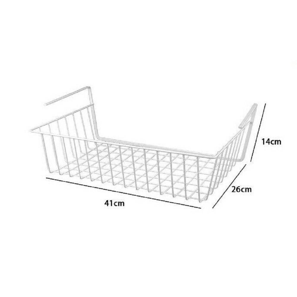 Trade Shop - Cesto Cestino Porta Oggetti A Sospensione In Metallo Arredamento Da Bagno 59005 -