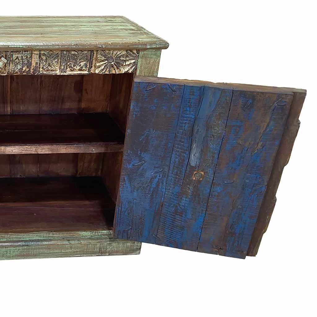 Credenza in legno fatta a mano 117x50x87h cm