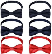 Collari per cani 6 pezzi - Colori uniformi - Adattabili - Fatto di poliestere - Formali - Eleganti - Chiusura con strappo