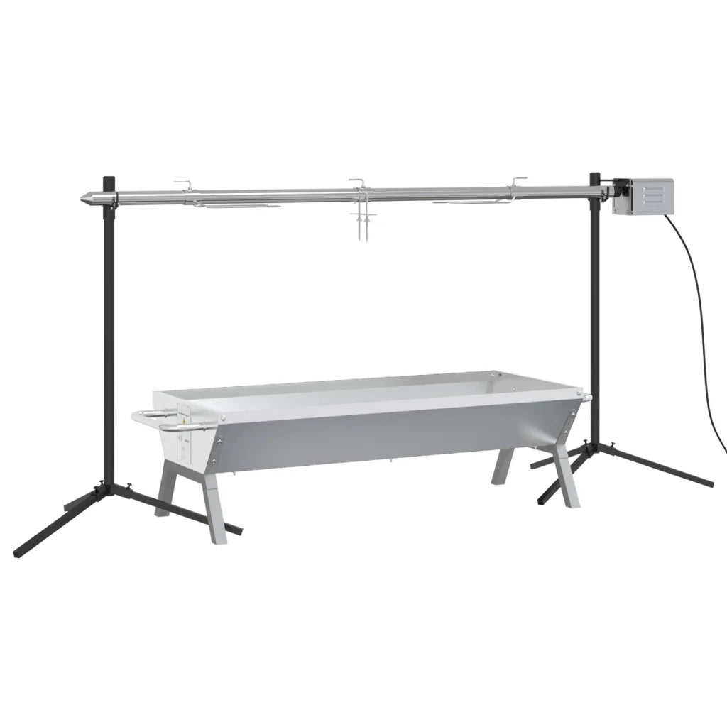 Set Griglia e Vassoio Barbecue Automatico in Acciaio Inox CFW3700692