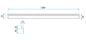 Pannello Frontale Per Piatto Doccia 130cm Gold