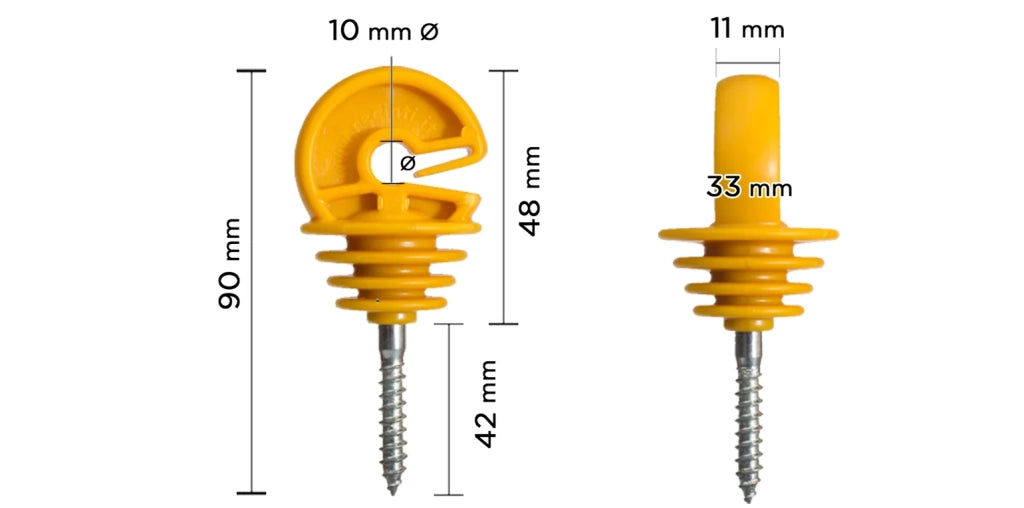 Kit completo per recinto elettrico - 1x Elettrificatore 220V + 1x Filo 250 MT 2 Mm² + 100pz isolatori per pali in ferro