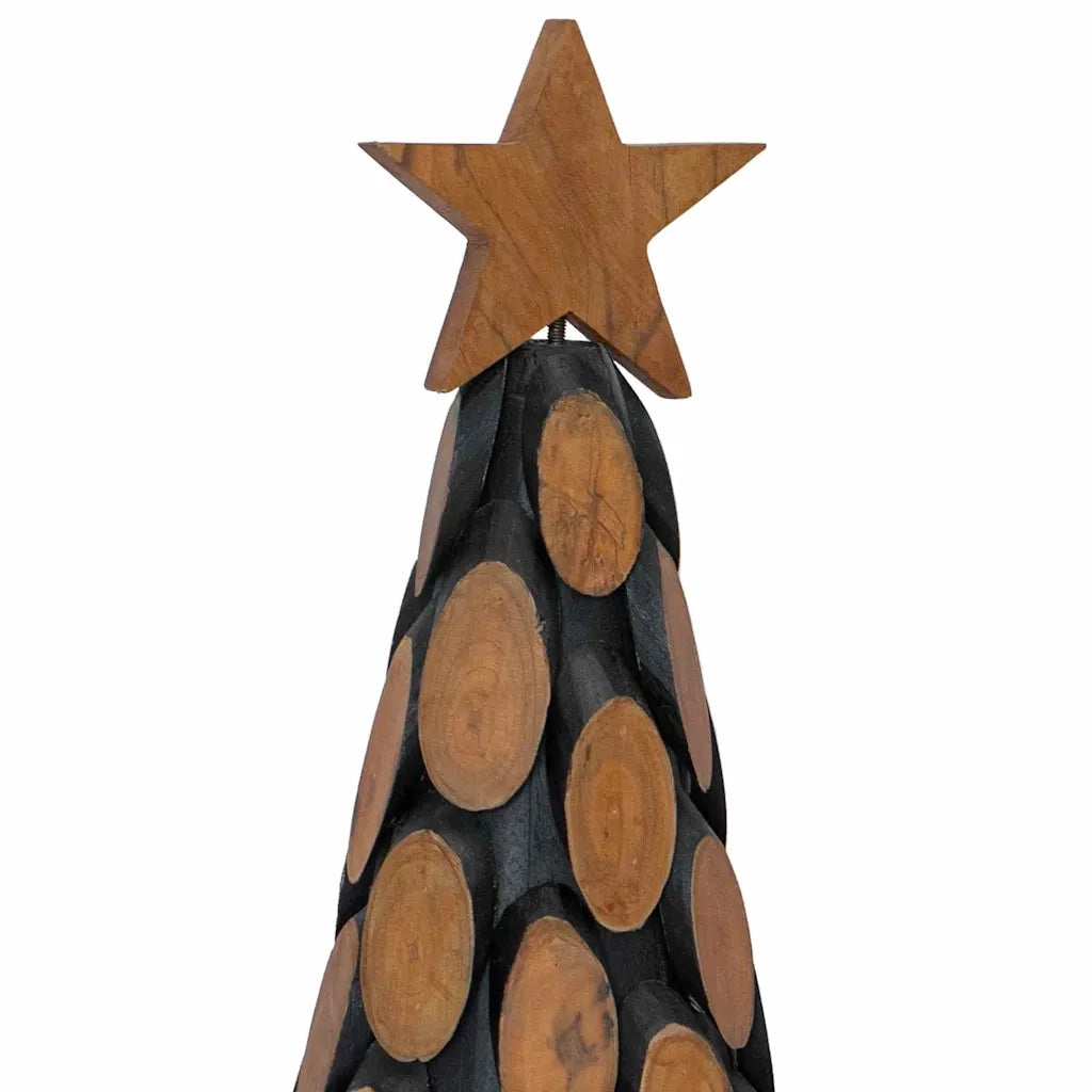 Albero di Natale Marrone 61 cm Legno massello di teak 42017943