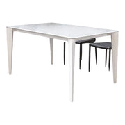 Tavolo vetro bianco allungabile 140x90