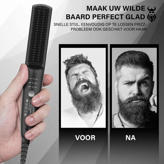 Stilista per Barba - Piastra per Capelli - Senza Fili - Mini Stilatutto Ionico per Uomini