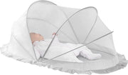 Tenda da Campeggio - Tenda da Mosquito - Tenda da Campeggio 1 Persone - Tenda da Campeggio per Viaggio - Tenda da Campeggio per Bambini - Tenda da Letto da Campeggio - Reticolo da Mosquito per Bambini - Bianco