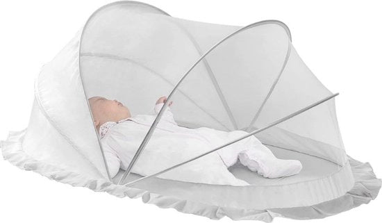 Tenda da Campeggio - Tenda da Mosquito - Tenda da Campeggio 1 Persone - Tenda da Campeggio per Viaggio - Tenda da Campeggio per Bambini - Tenda da Letto da Campeggio - Reticolo da Mosquito per Bambini - Bianco