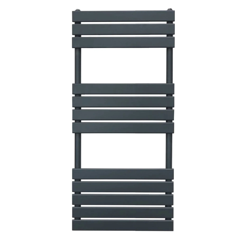 Radiatore per asciugamani design a pannello piatto 1200 x 500 mm per bagno ad incasso Grigio Antracite