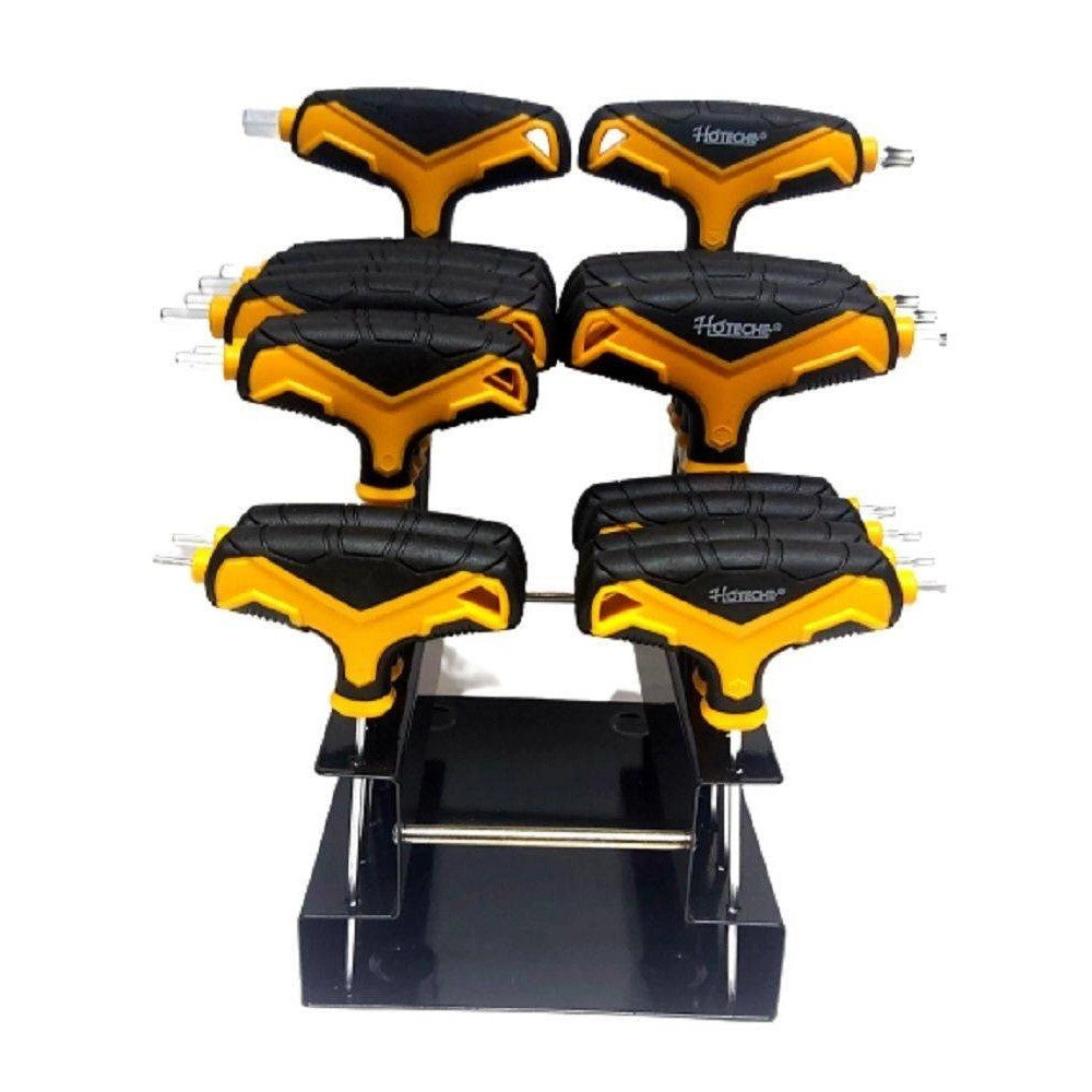 Trade Shop - Kit Serie 18 Chiavi A Brugola Esagonali Con Testa Sferica Torx Cromo Vanadio -